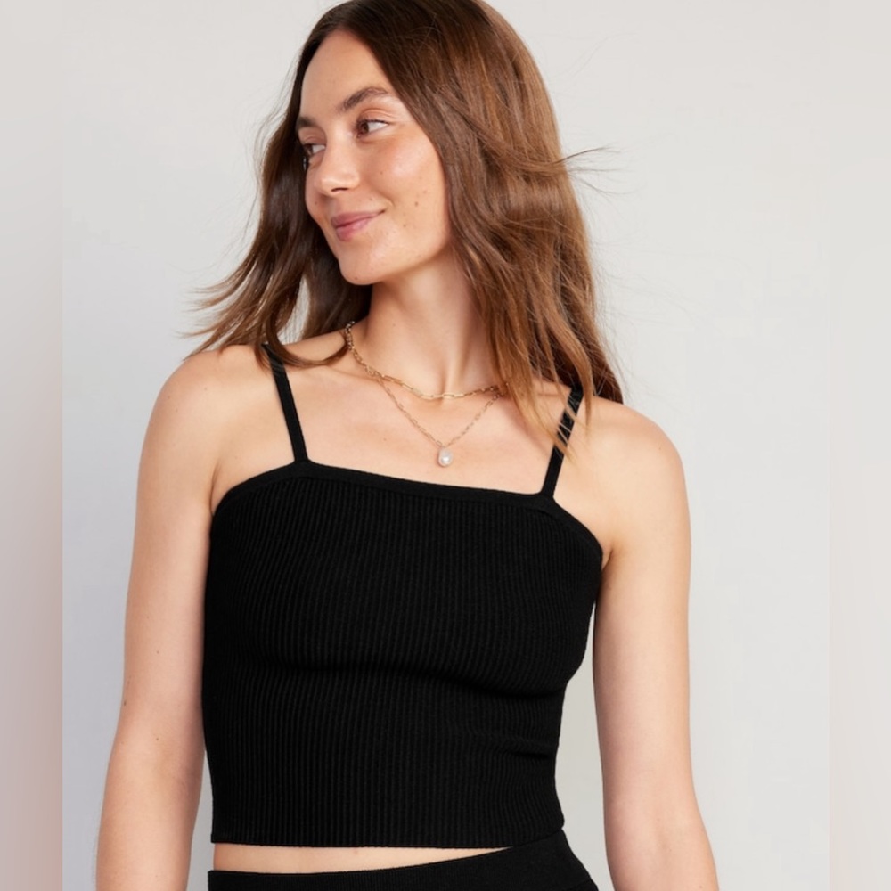 Rib-Knit Swater Tank top for women